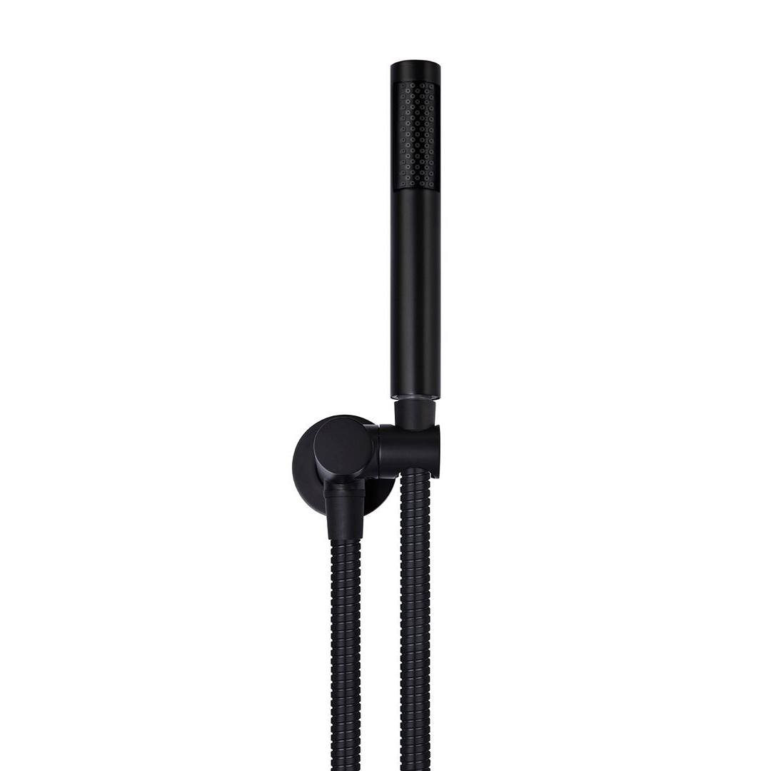 Meir Round Hand Shower On Swivel Bracket Matte Black