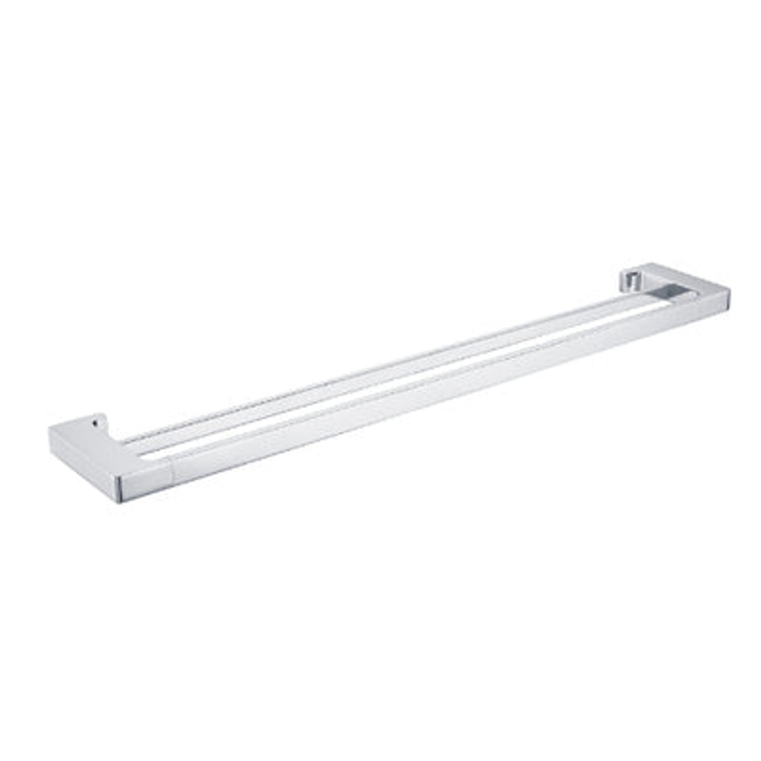 Nero Pearl/Vitra Double Towel Rail 800mm - Chrome