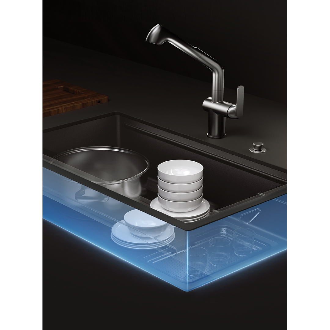 Noveen Novaq Handmade Kitchen Sink in Raw Stainless Steel