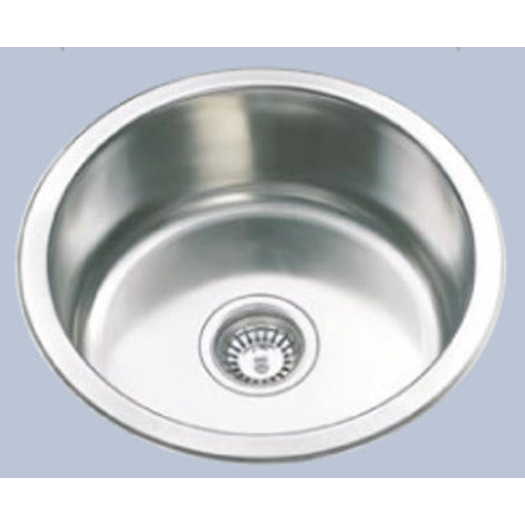 Interchange Uptown Round 500 Inset S/S Bowl 1 Tap Hole Rb500