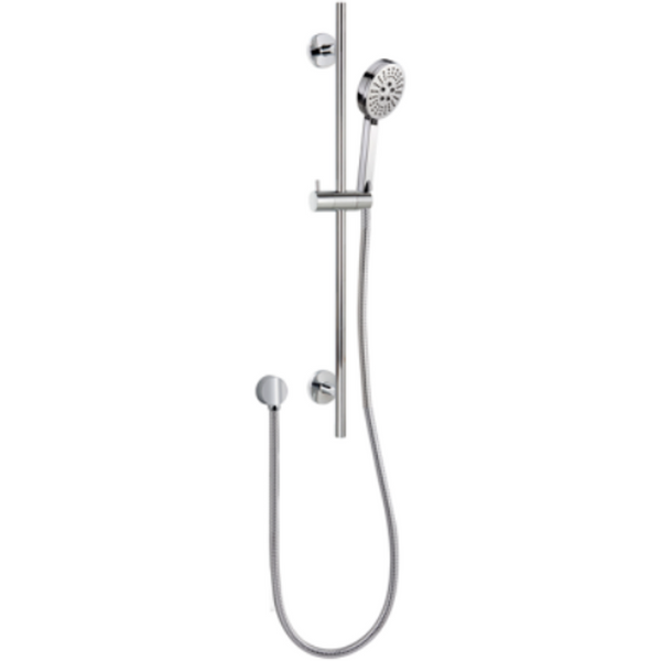 Bella Vista Shower Head On Rail Round Chrome Builders Range