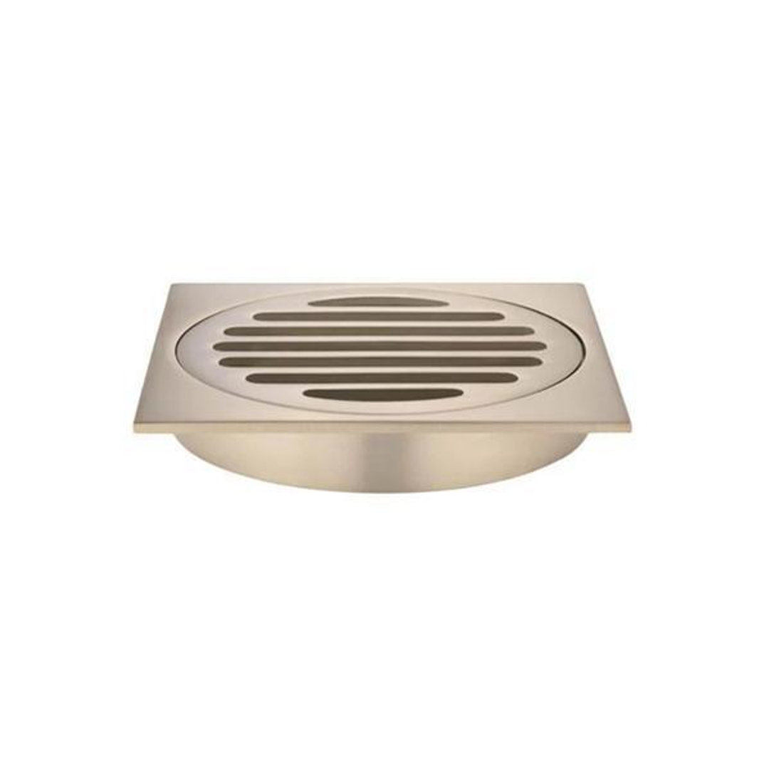 Meir Square Floor Grate Shower Drain 100Mm Outlet Champagne