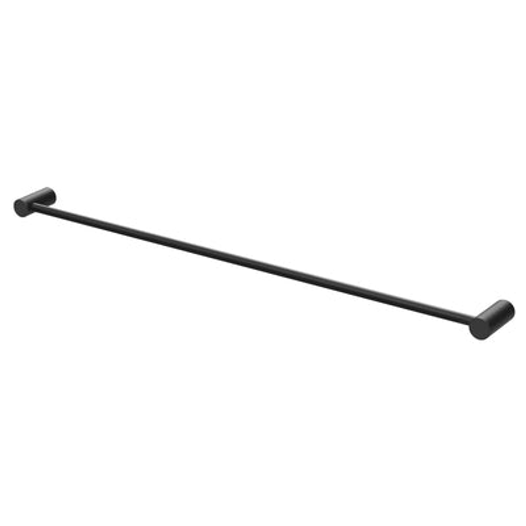 Phoenix Vivid Slimline Single Towel Rail 800mm - Matte Black