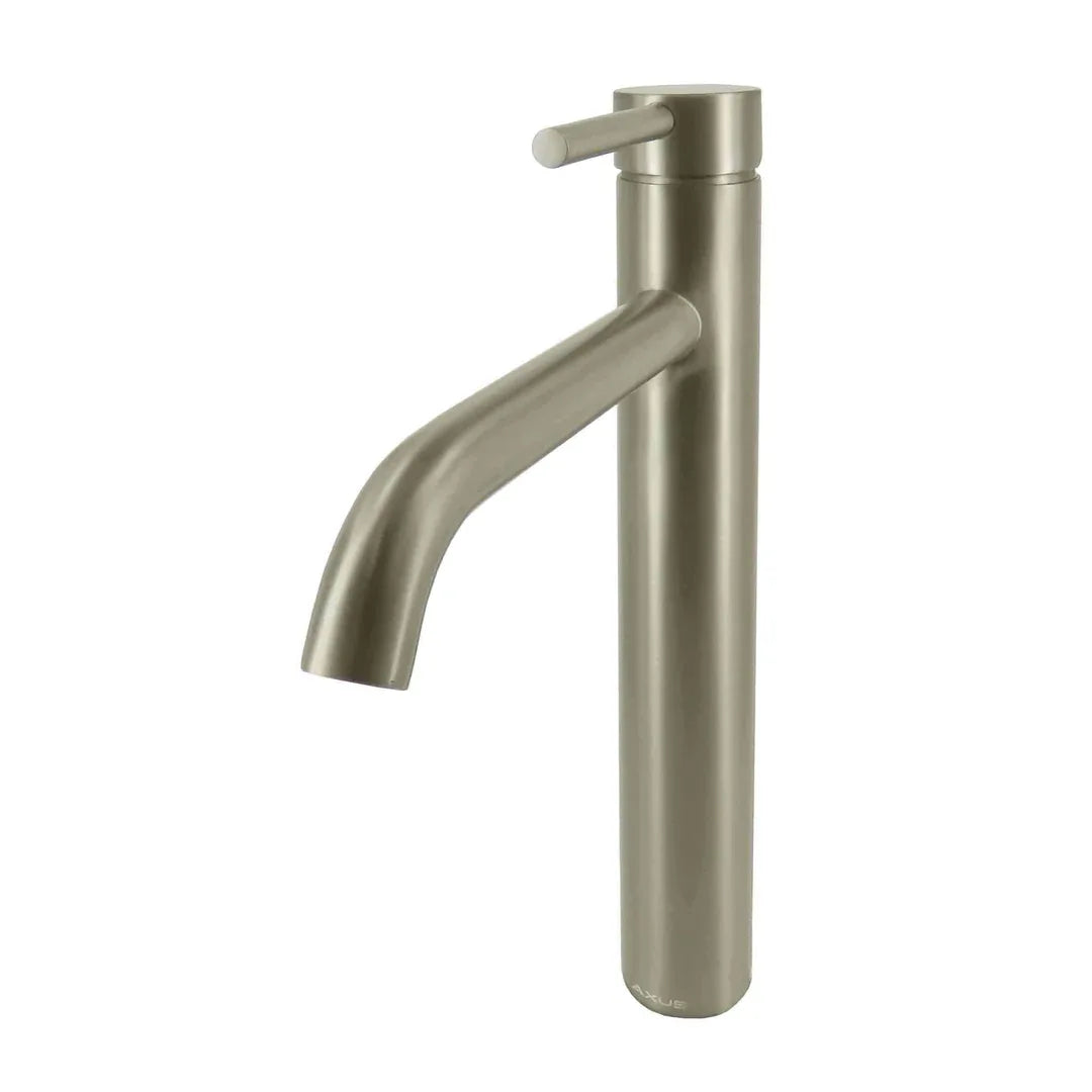 Arcisan Axus Pin Lever Extended Basin Mixer Satin Nickel - Burdens Plumbing