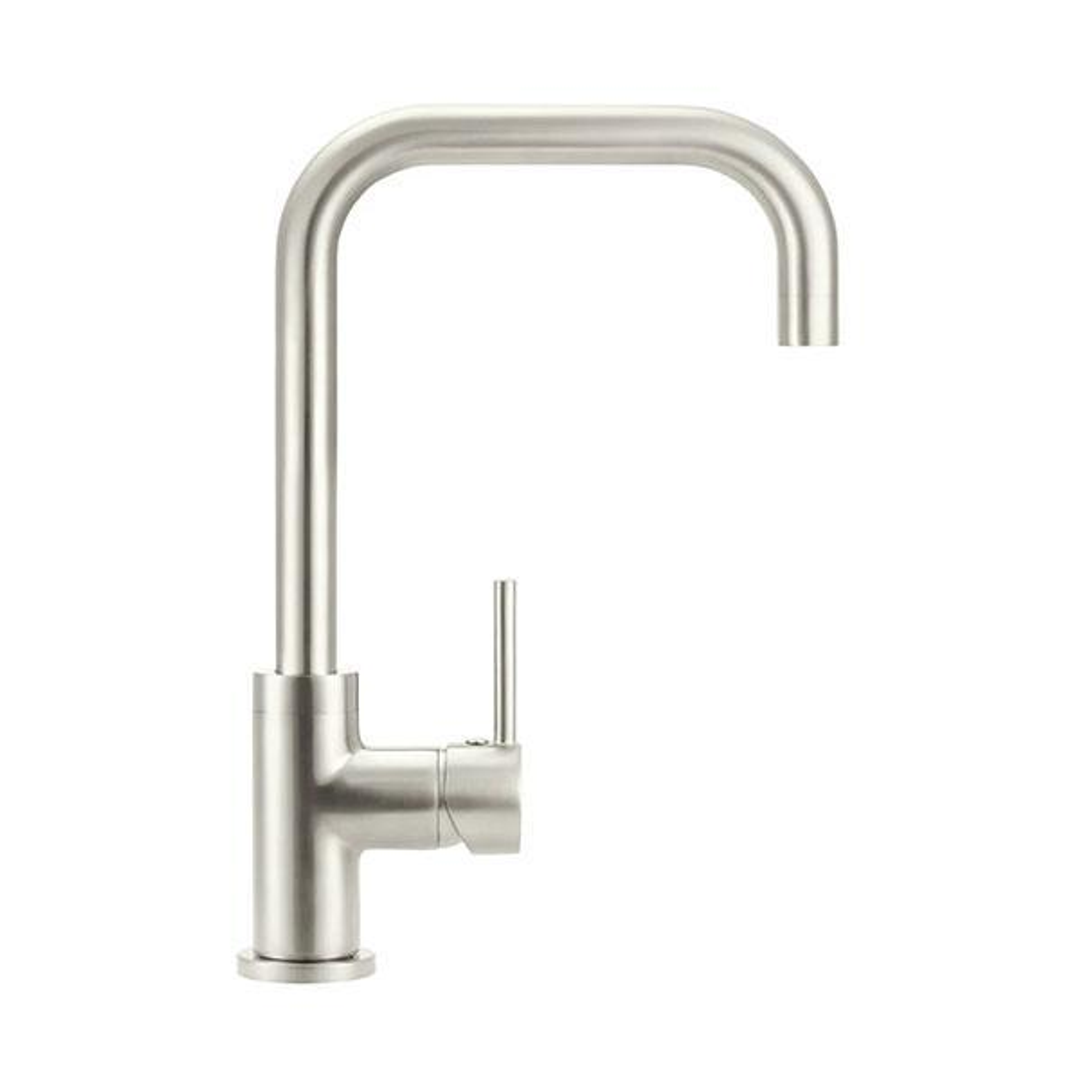 Meir Round Kitchen Mixer Tap Brushed Nickel