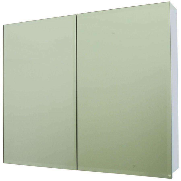Castano Florence 900mm Mirrored Wall Cabinet White