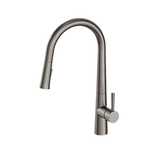 Enhance Nobel Plus Pull Down Sink Mixer Pin Lever Gun Metal