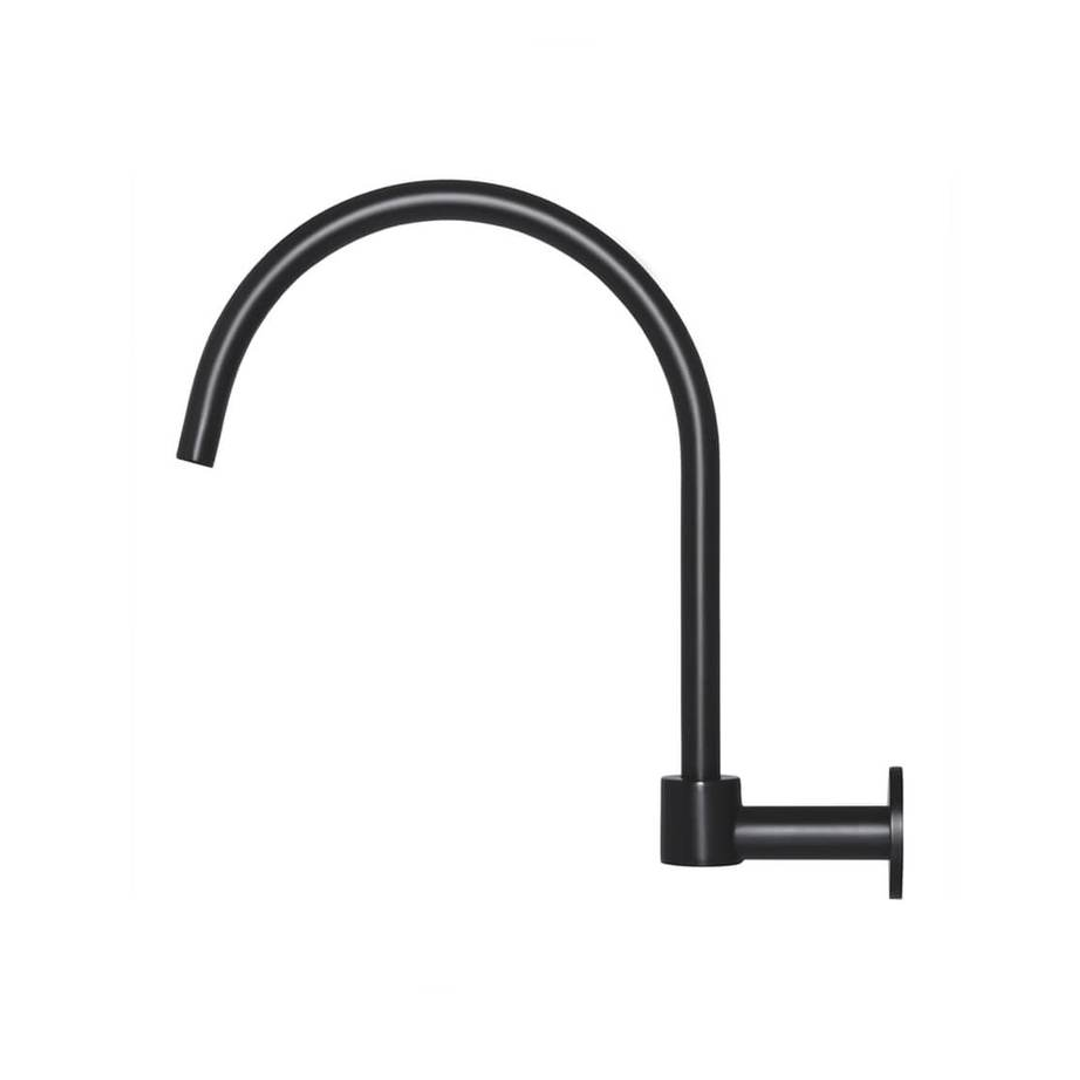 Meir Round High Rise Swivel Wall Spout Matte Black
