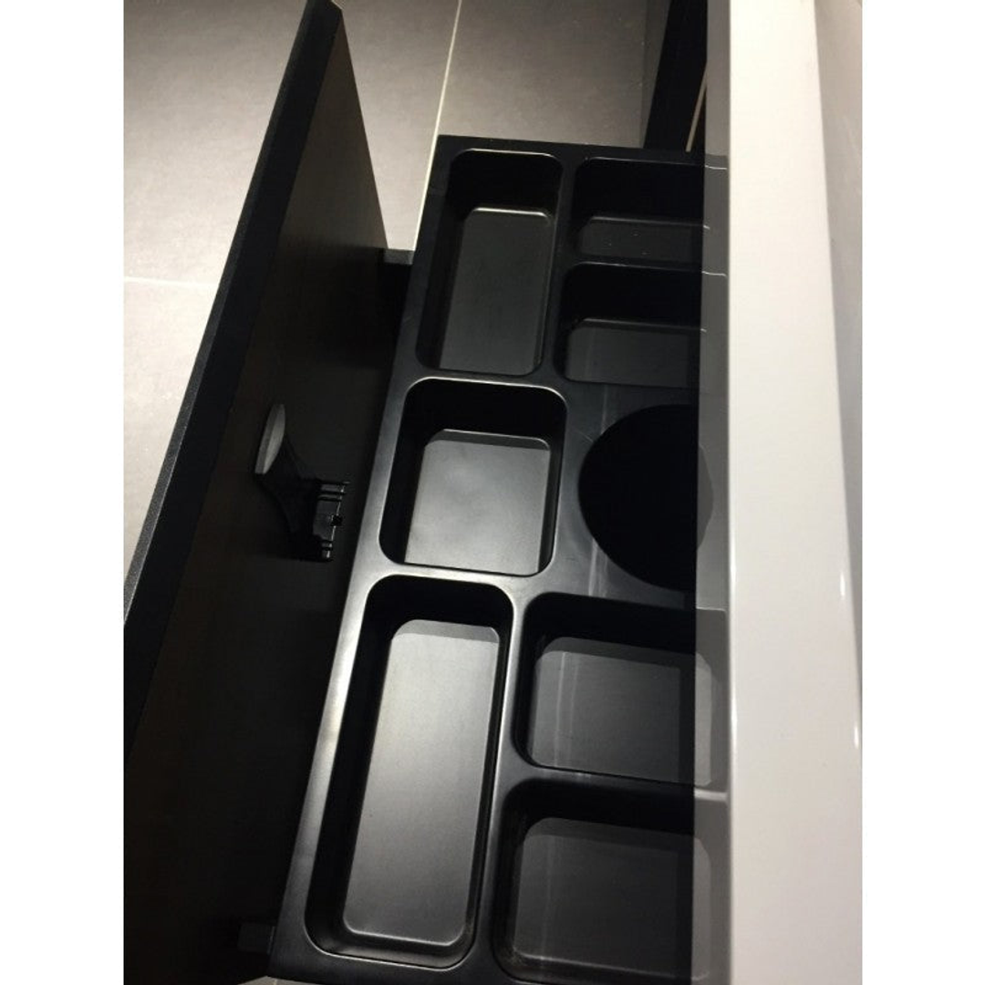 Belbagno Roxanne 600mm Wall Hung Vanity White Oak P/Marble Top