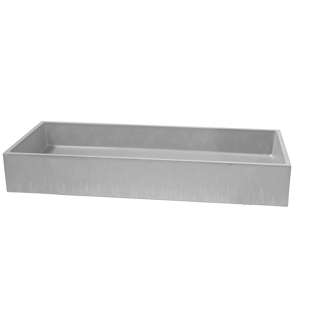 New Form Concrete Trough Vessel Basin 800mm X 340mm X 110mm