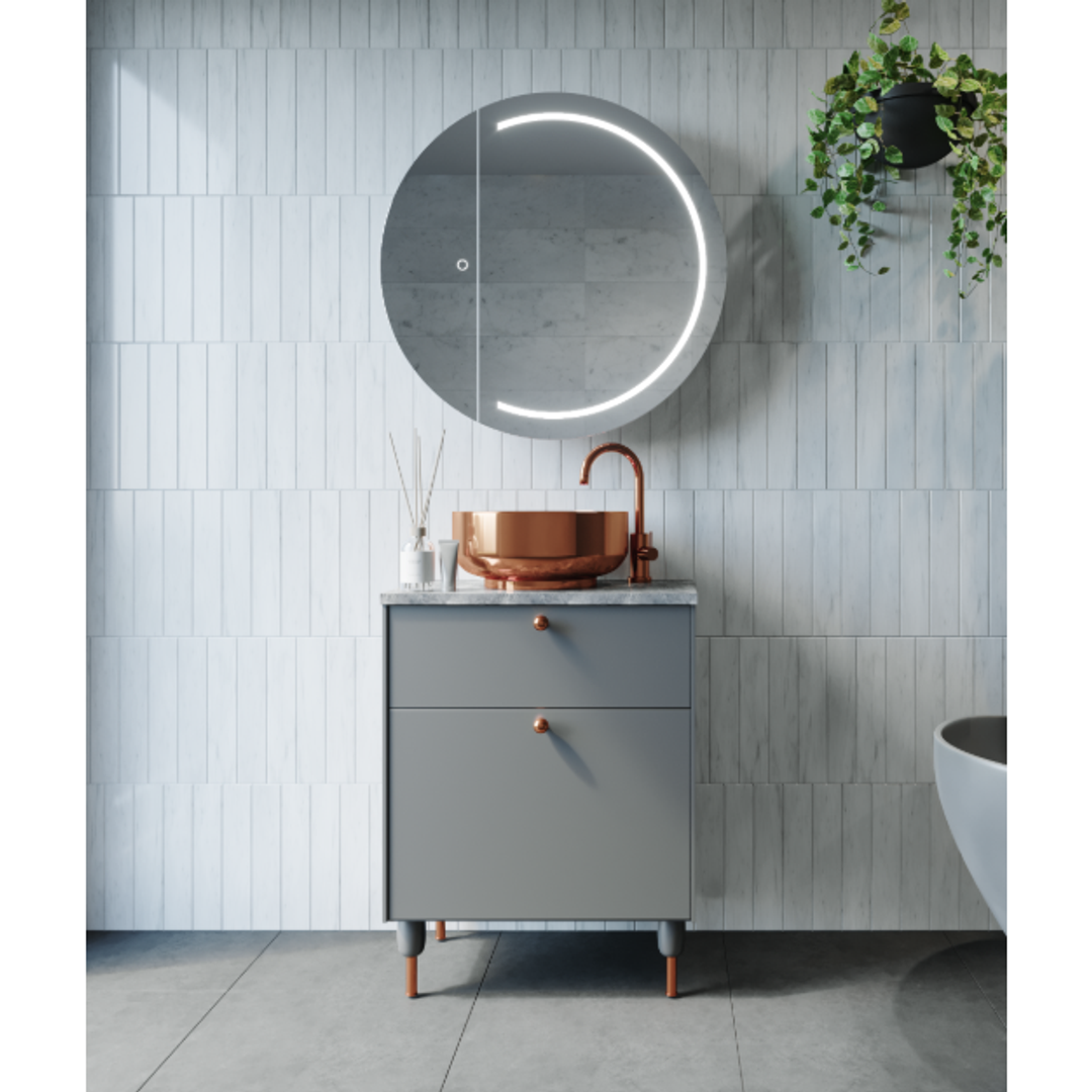 Remer Pearl 900 Round Led Shaving Cabinet