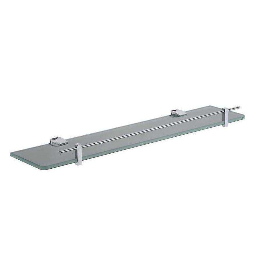 Aspire Unity **Square** Glass Shelf Chrome 500mm **24103**