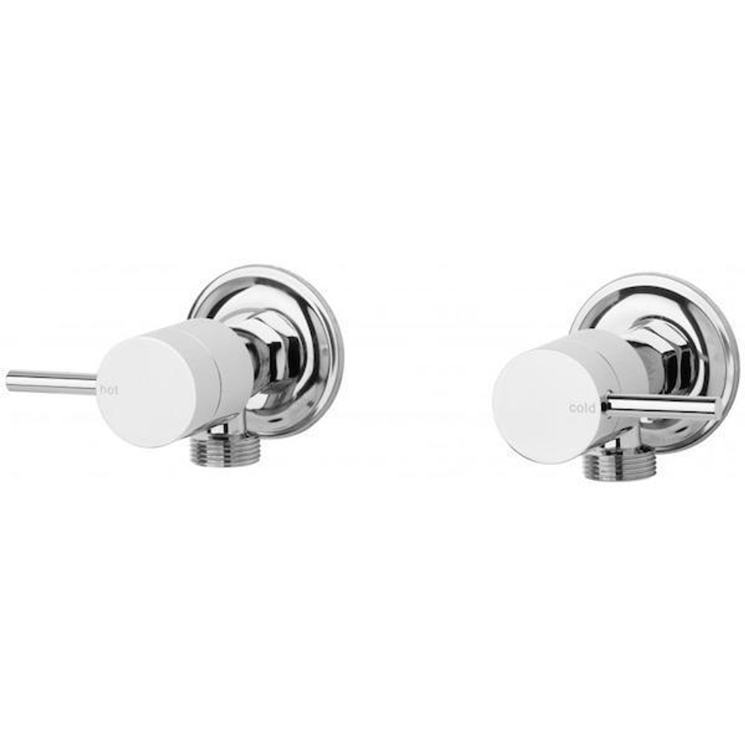 Phoenix Vivid Pin Lever Washing Machine Stops - Chrome Pair