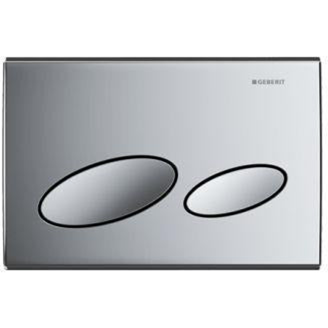 Kappa 20 Dual Flush Push Plate Bright Chrome