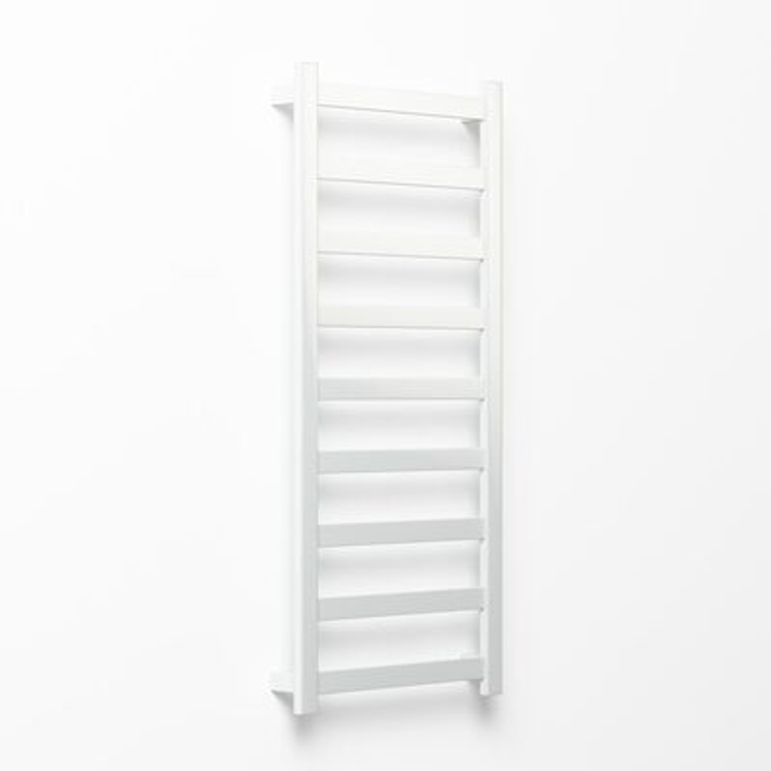 Avenir Hybrid Heated 9 Bar Towel Rail 132X60Cm Mirror Stainless