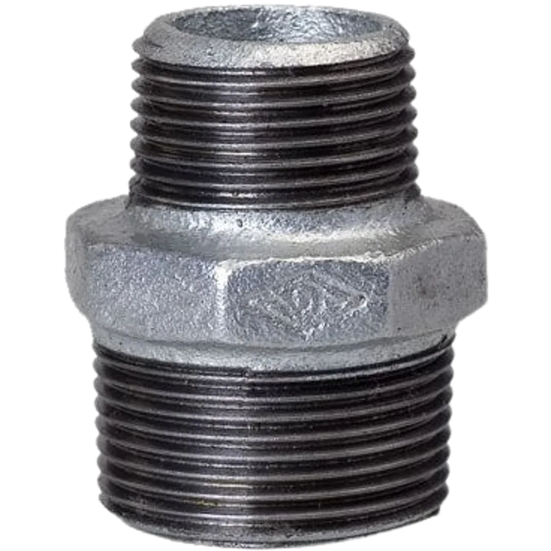 9MM X 3MM REDUCING NIPPLES GALV - Burdens Plumbing