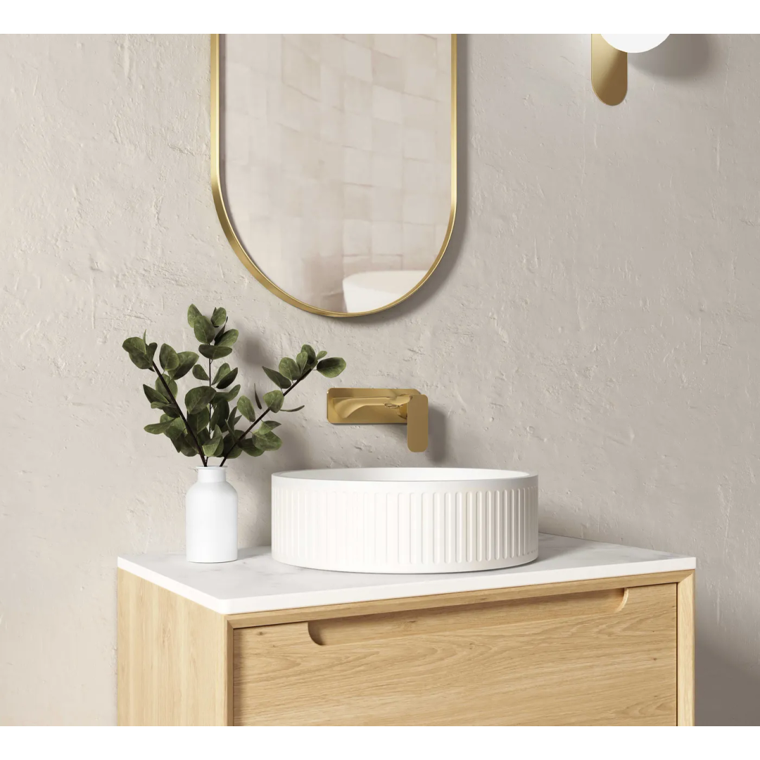 Otti Hudson Round Concrete White Basin 400MM