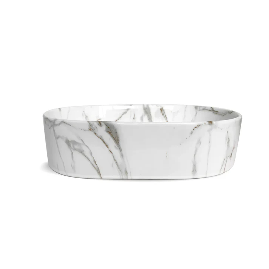 Otti Quay Oval Basin 500X340X120 Gloss Carrara