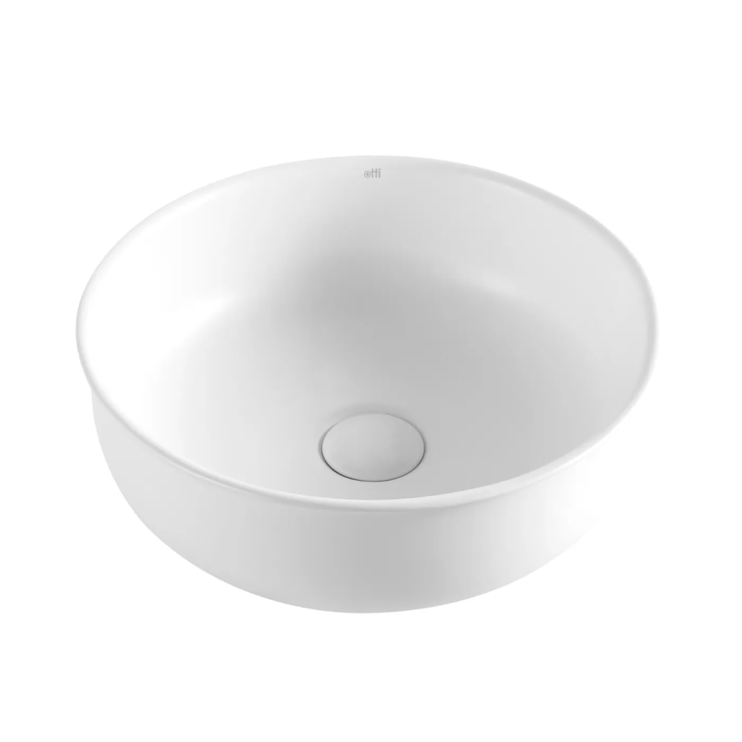 Otti Bronte Round 360 X 360 X 130Mm Matte White Basin