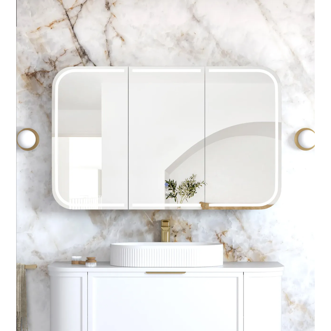 Otti Led Newport 1200X750 White Shaving Cabinet - Premium Edition
