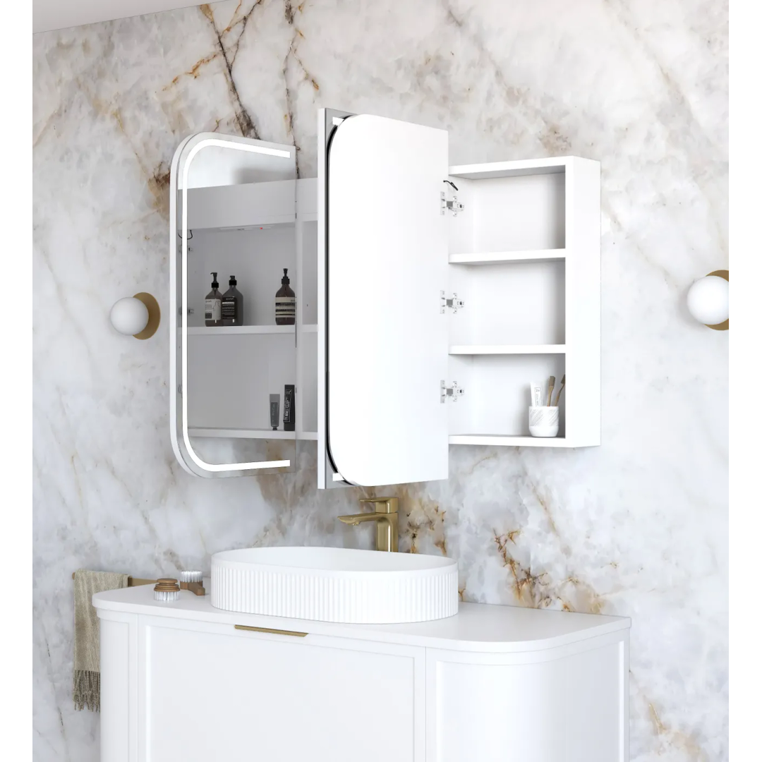 Otti Led Newport 1200X750 White Shaving Cabinet - Premium Edition