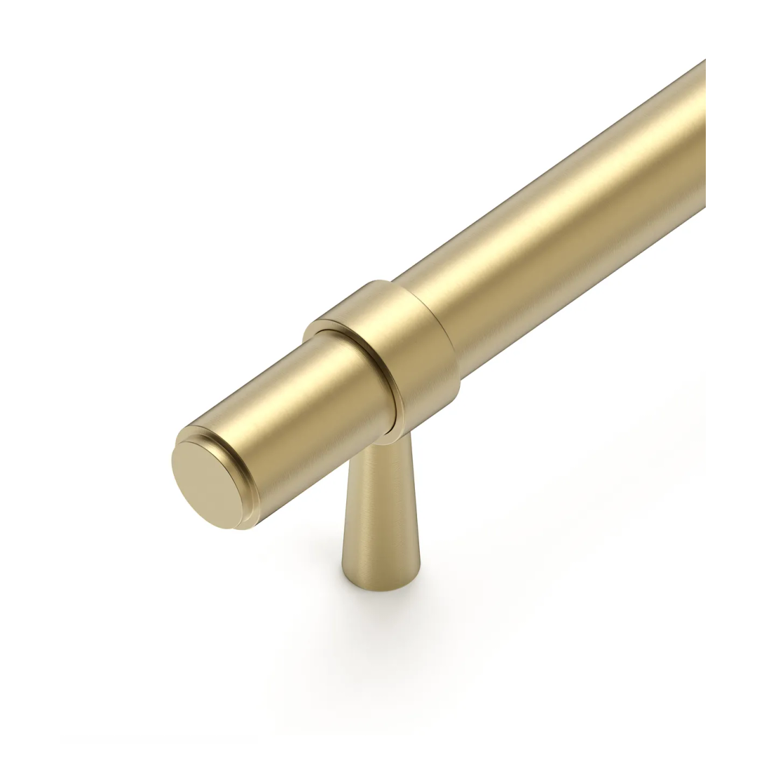 Otti Astor - 192/240Mm Brushed Brass Handle (192Mm Hole To Hole ; 240Mm Total Length)