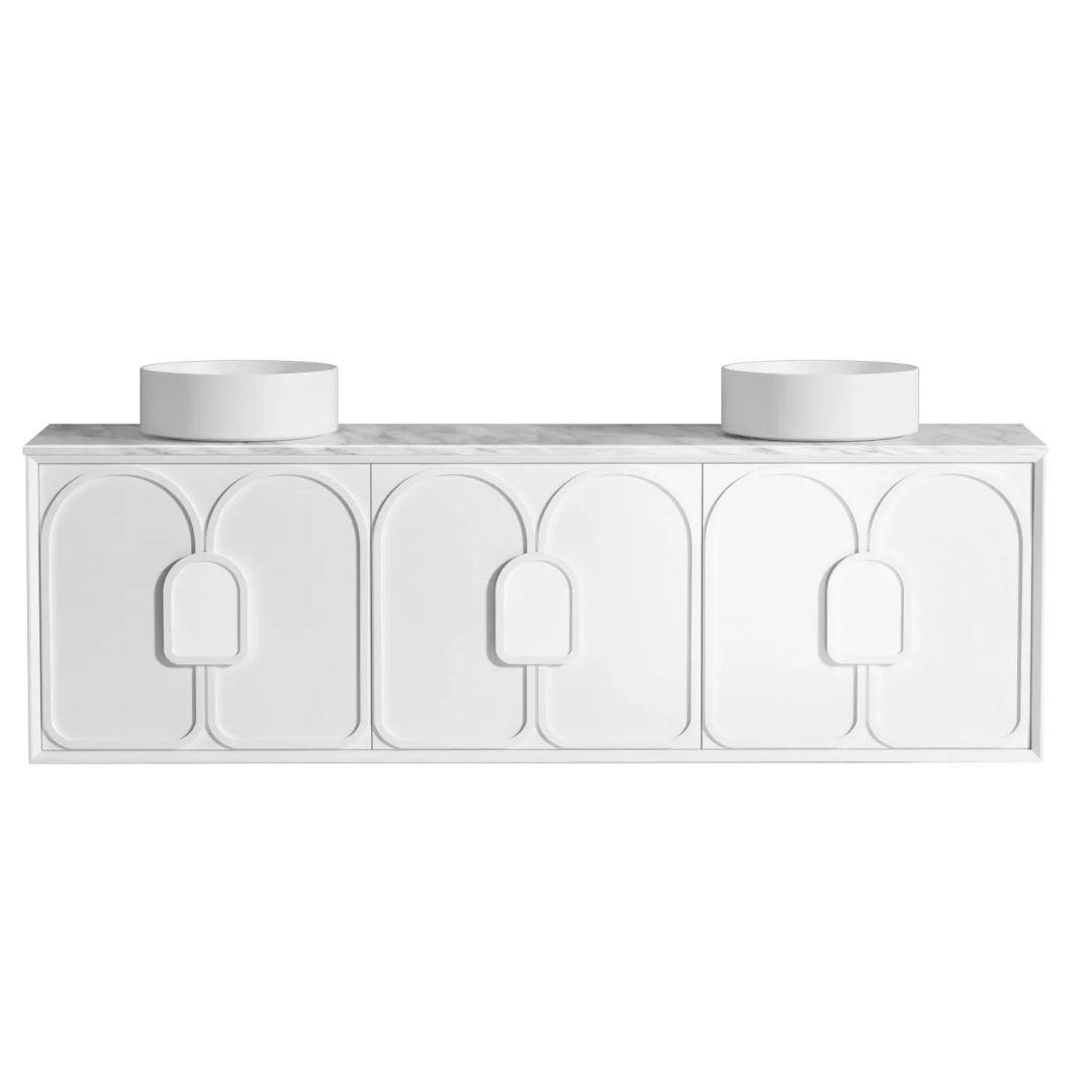Otti Laguna Mk Ii 1800 Matte White Wall Hung Cabinet Only