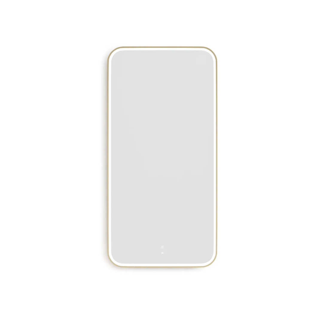 Otti Led Newport 1500X750 Gold Metal Frame Mirror