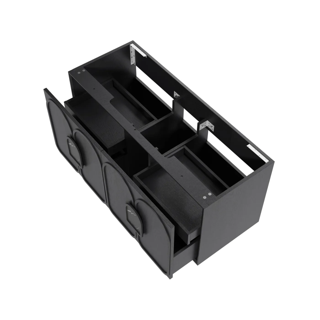 Otti Laguna Mk Ii 1200Mm Black Oak Wall Hung Cabinet Only