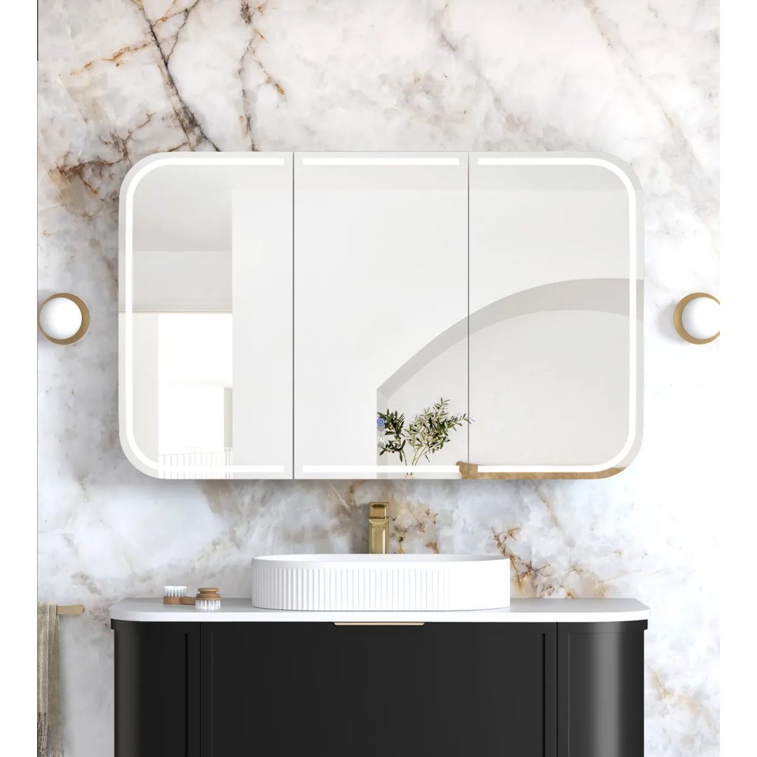 Otti Led Newport 1200X750 Natural Oak Shaving Cabinet - Premium Edition