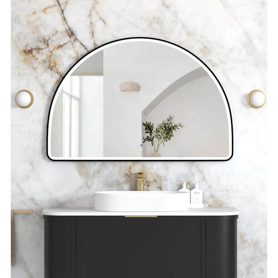 Otti Led Moonlight Archie 800X1200 Black Metal Frame Mirror