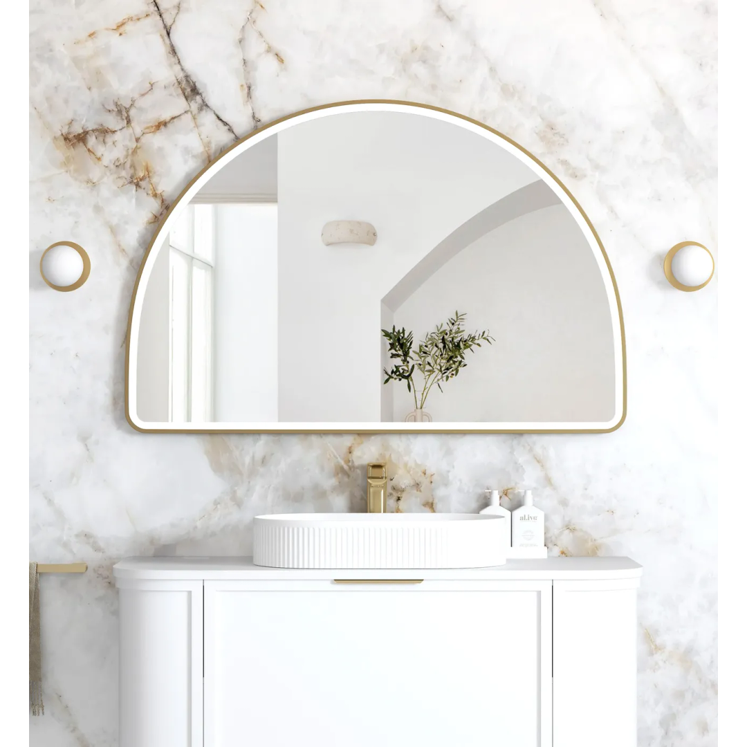 Otti Led Moonlight Archie 800X1200 Gold Metal Frame Mirror