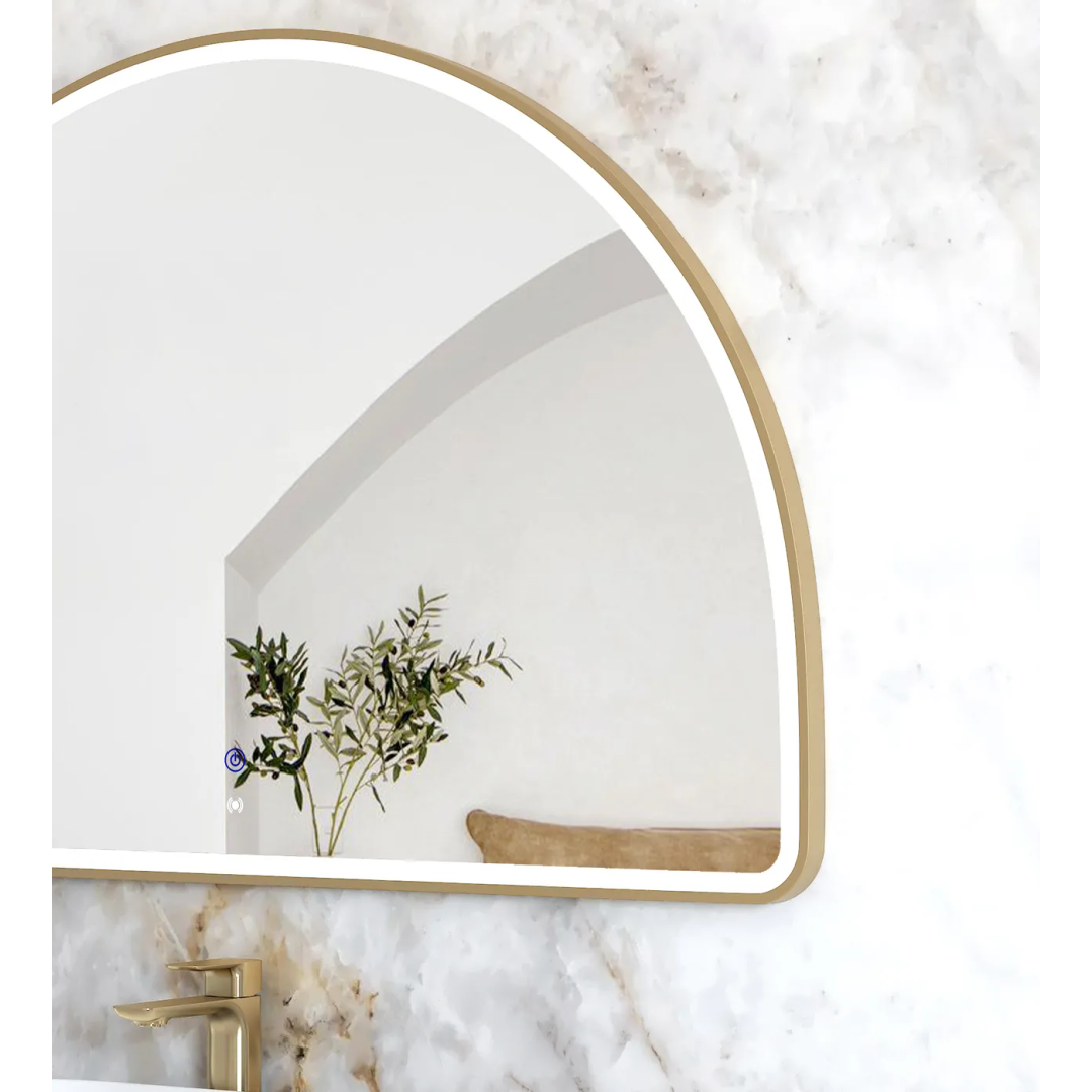 Otti Led Moonlight Archie 800X1200 Gold Metal Frame Mirror