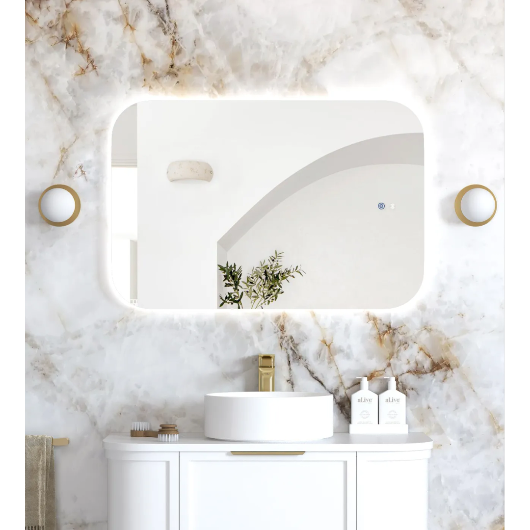 Otti Led Newport 900X600 Frameless Tuffi Mirror Back Lit