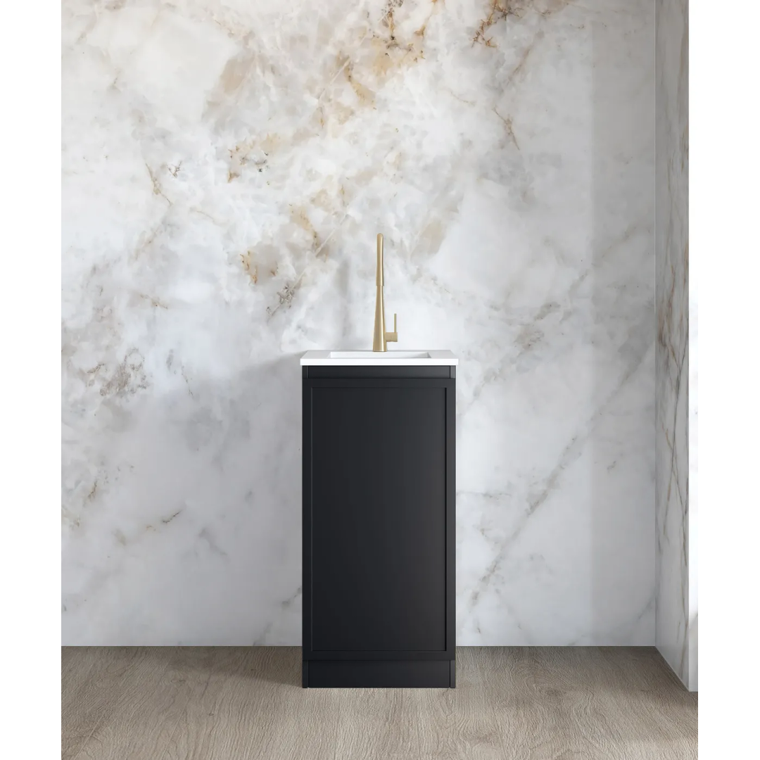 Otti Mini Laundry 430Mm Hampshire Black With Pure White Top