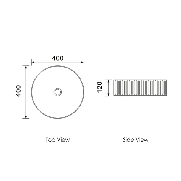 Otti Marlo 400 Round Matt White Basin