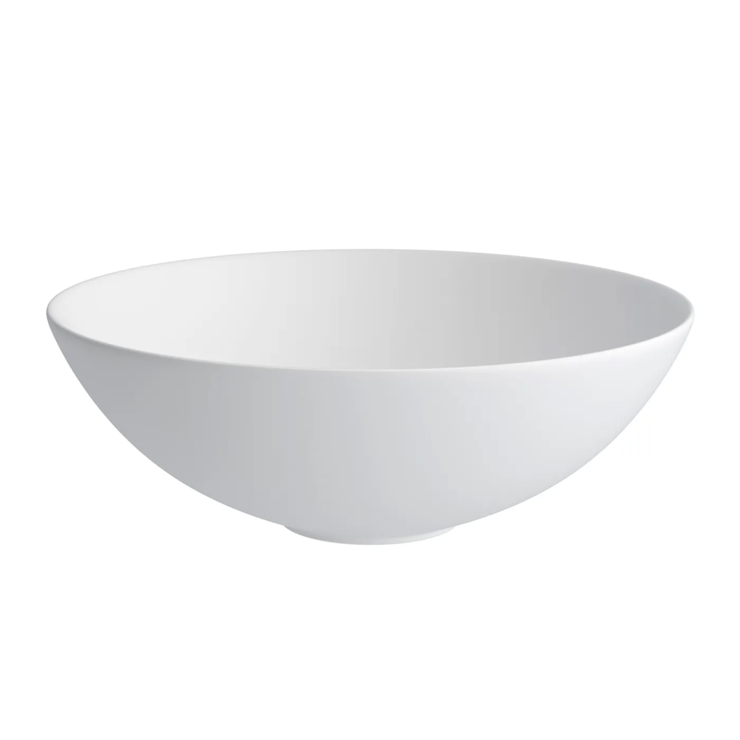 Otti Ultra Slim Round Basin Matte White Dimension: 400 X 400 X 135