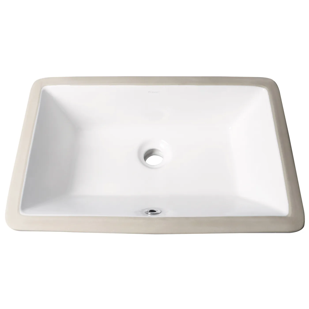 Otti Under Mount Basin W/Overflow Gloss White Nth Dimension: 530*340*170