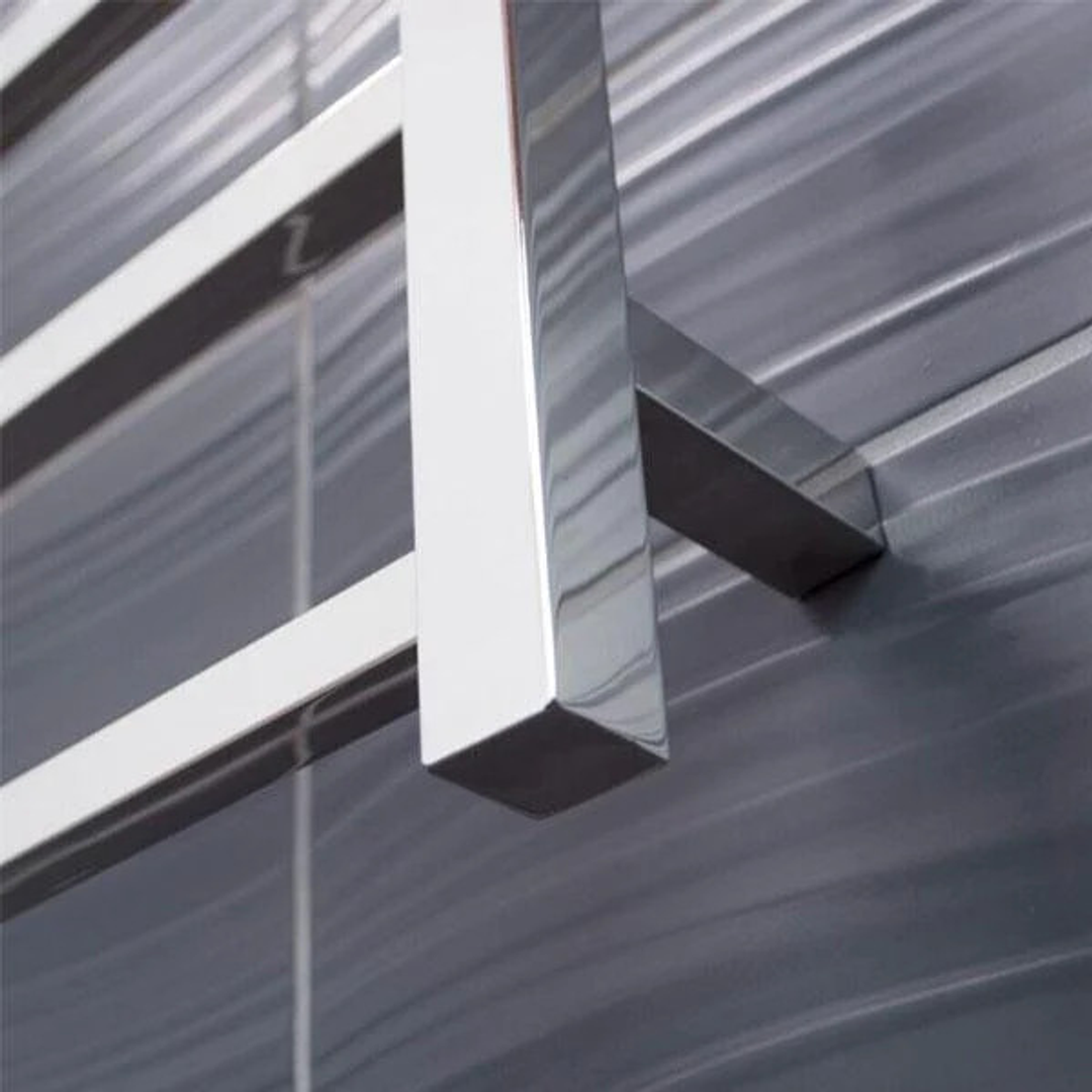 Radiant Square 6 Bar Non-Heated Rail 700mmx830mm Polished Stainless Steel