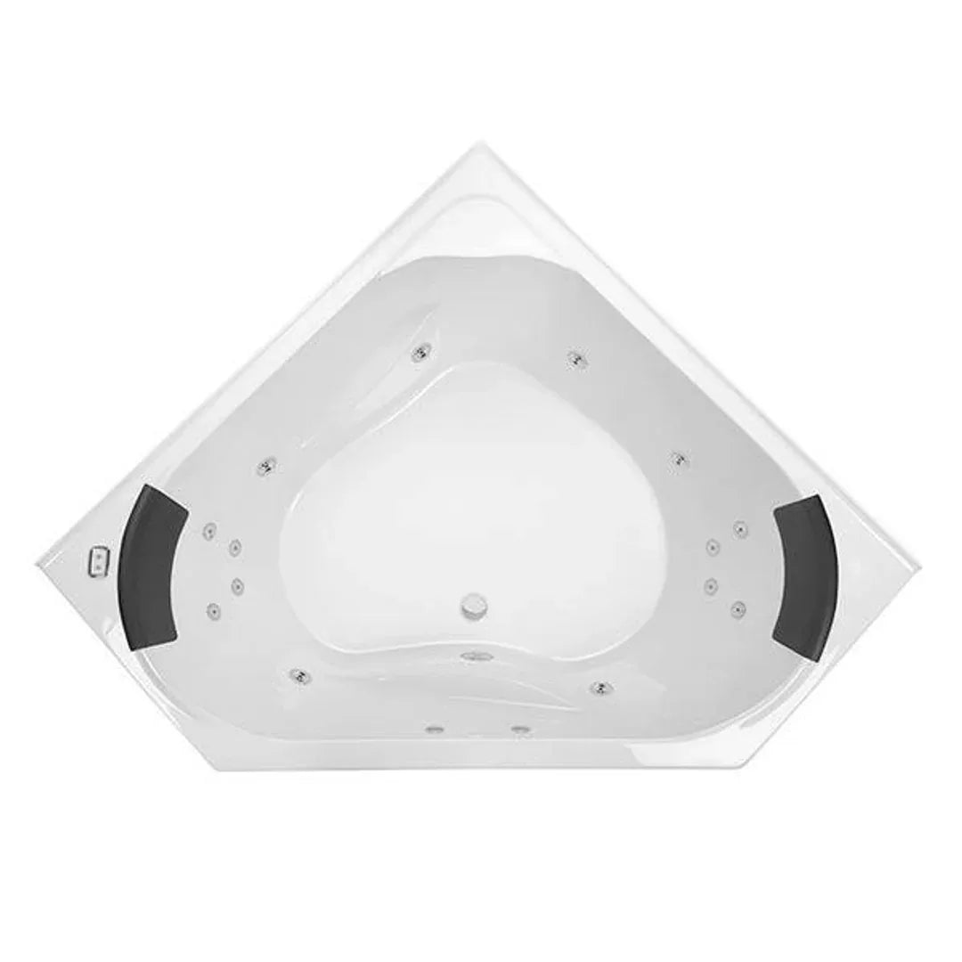 Angelique Contour 14 Jetss White 1295mm - Burdens Plumbing