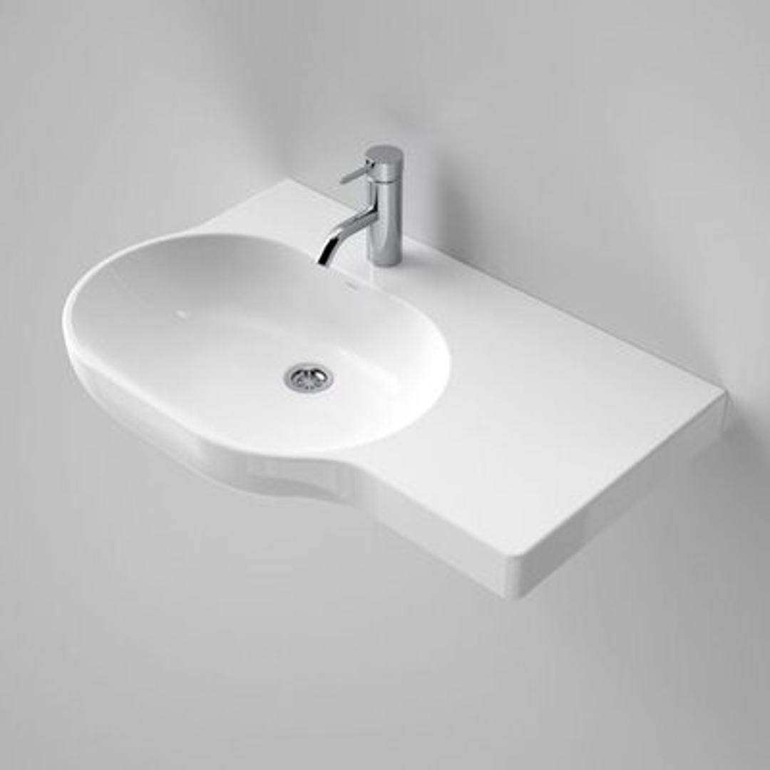 Caroma Opal 720 Wall Basin Right Hand White 3 Tap Hole