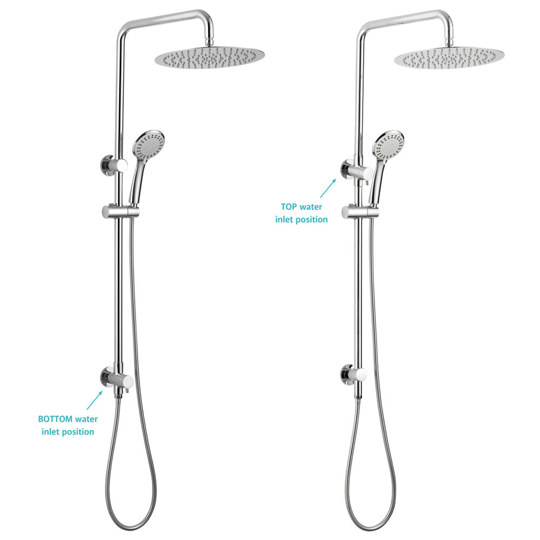 Fienza Stella Multifunction Twin Rail Shower Chrome 455106