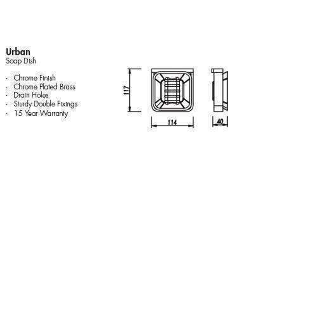 Aspire Urban Soap Dish Chrome **68207**