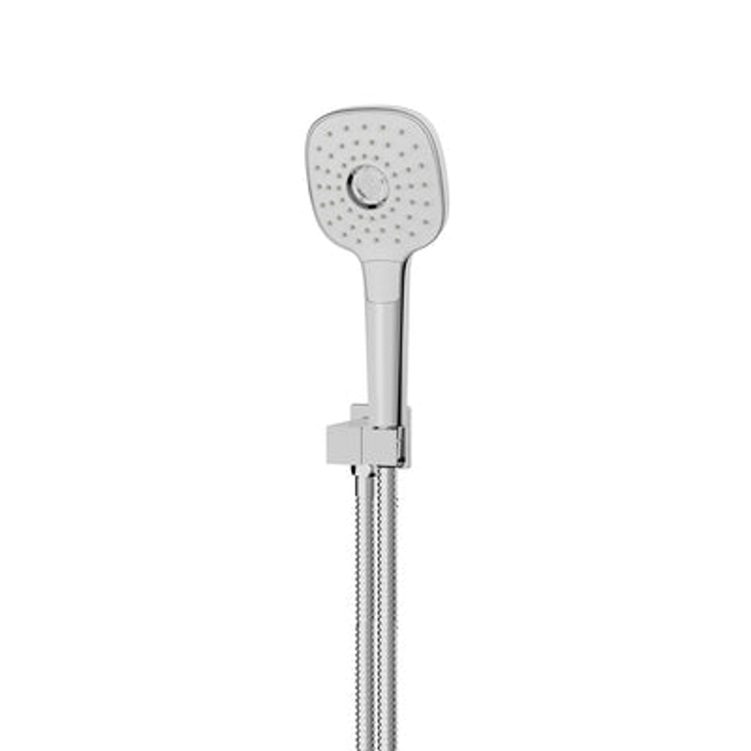 Greens Corban Handshower With Wall Outlet Bracket & Hose Chrome 9019300