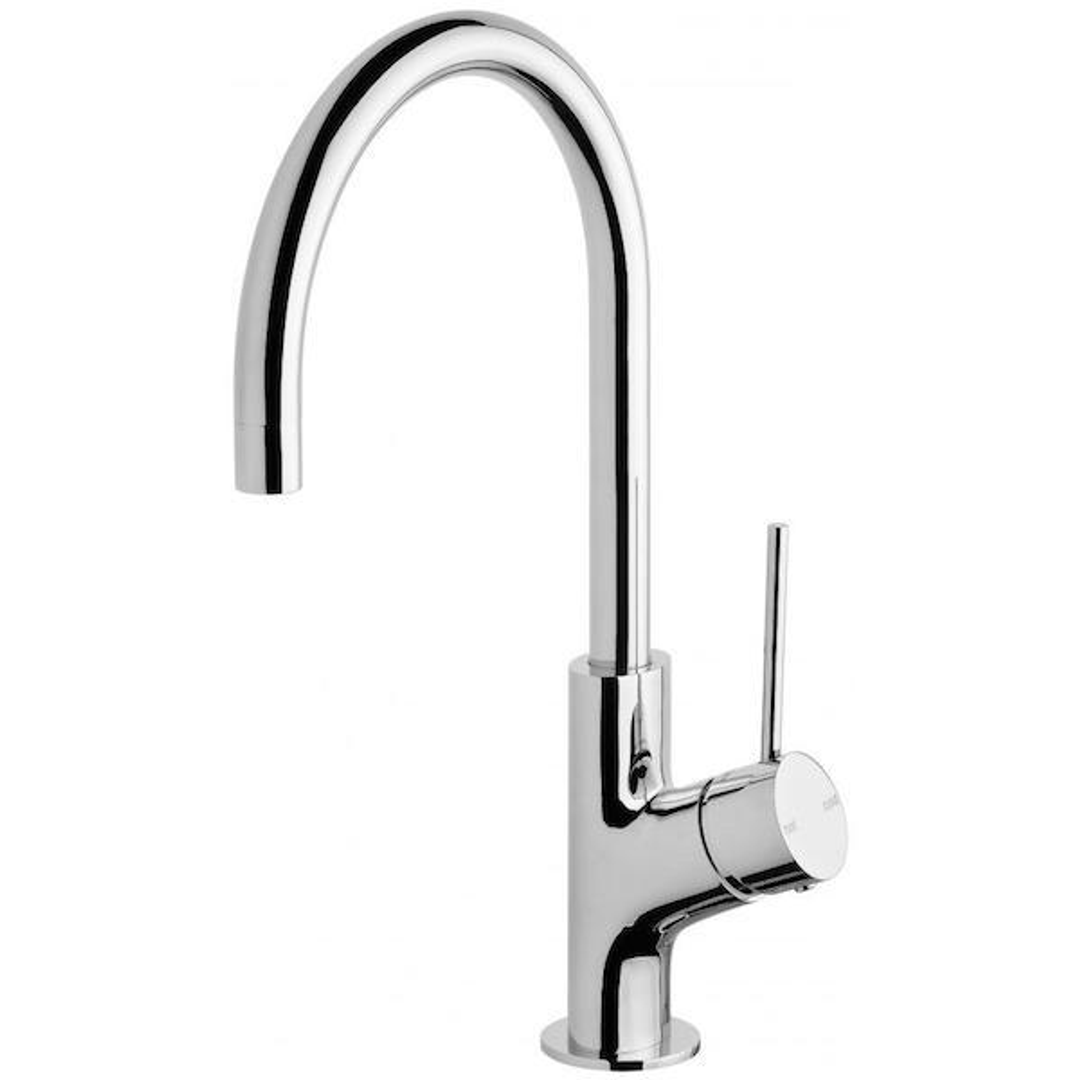 Phoenix Vivid Slimline Oval Sink Mixer 160Mm Gooseneck - Chrome