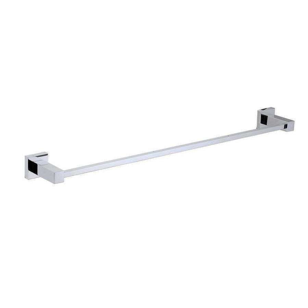 Aspire Unity **Square** Single Towel Rail 800mm Chrome **24801**