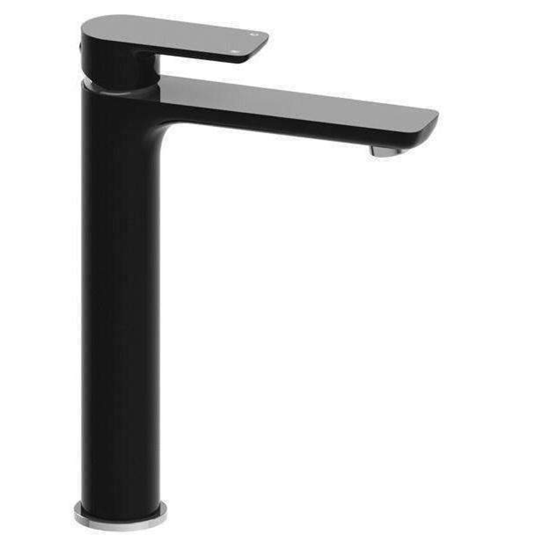 Harmony Bassini Basin Mixer Tower Black Chrome