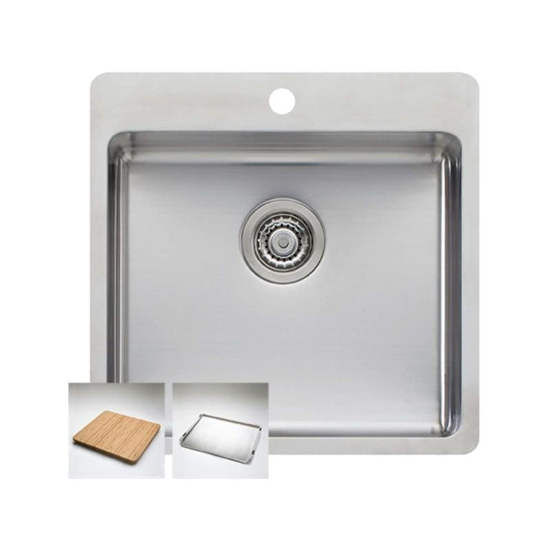 OLIVERI PRESSED SINGLE BOWL INSET SINK SN1051