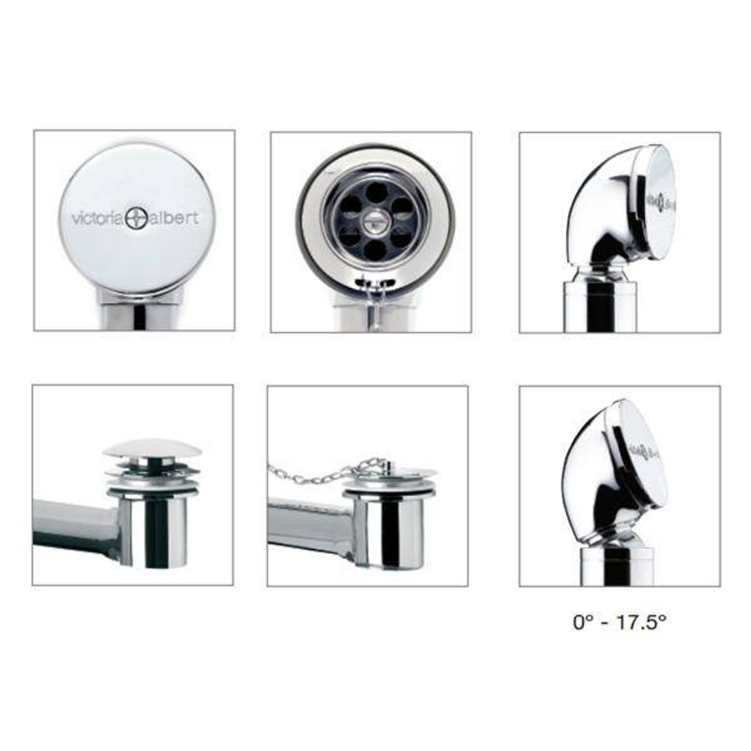 Victoria + Albert Kit 50 Bath Waste with Overflow – Polished Chrome