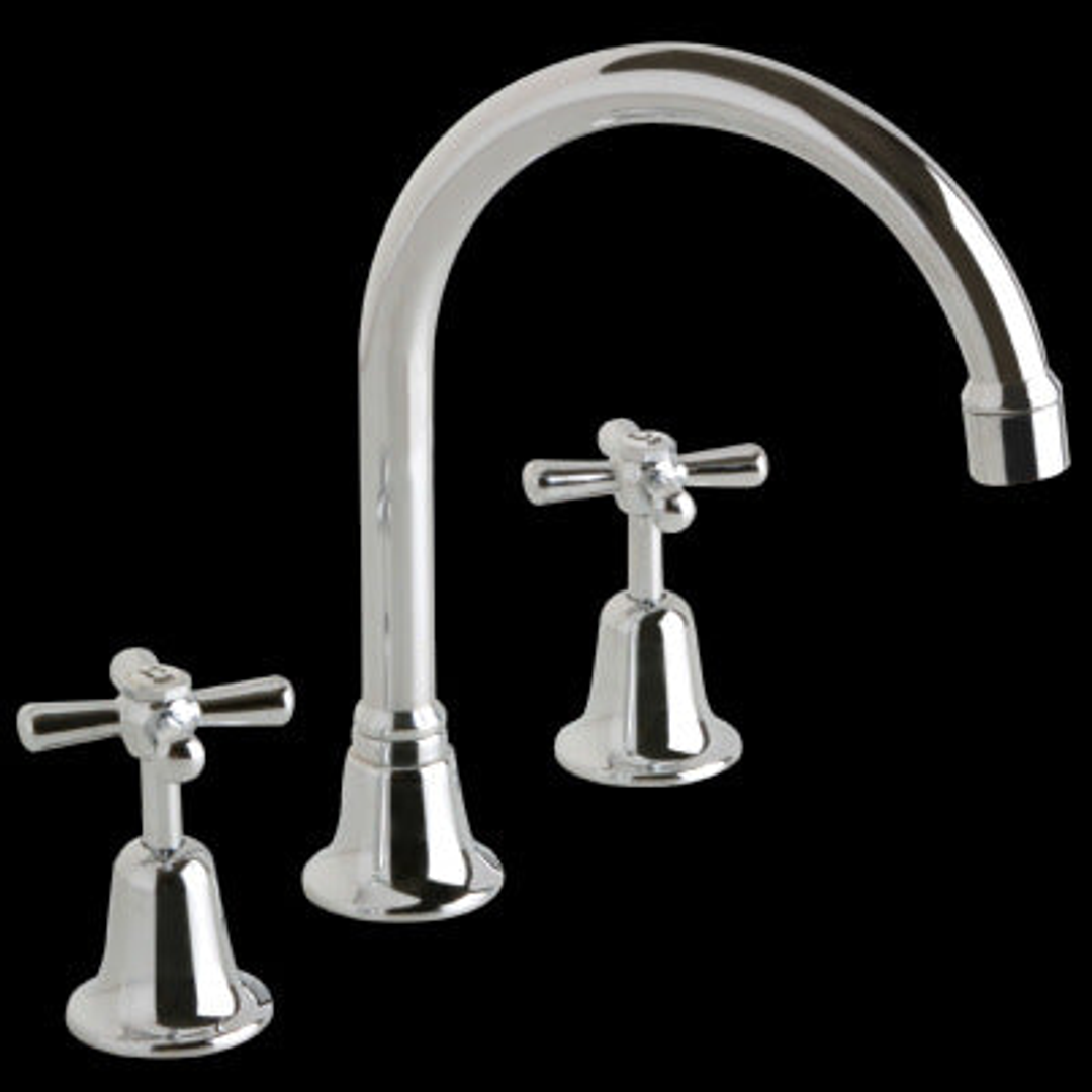 Ram Dorset Hostess Sink Set Gooseneck Spt Chrome